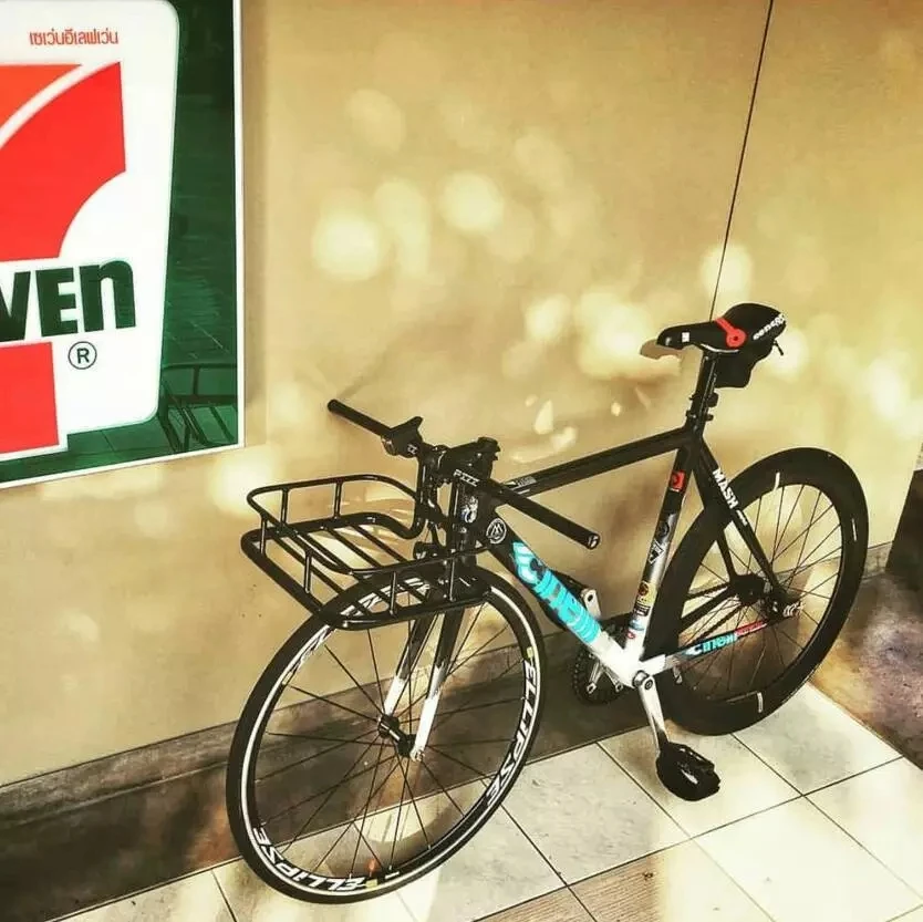 Трек Fixie фиксированный Шестерни корзина для велосипеда с руль Алюминиевый