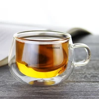 100ml glasses with double bottom shot glass for vodka coffee mugs holder creative breakfast cup cups for tea whiskey wine