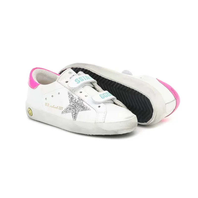 2021 Spring and Summer New Children's Retro Dirty Shoes for Boys Girls Casual Non-slip Wear-resistant Velcro Sneakers CS208 | Детская