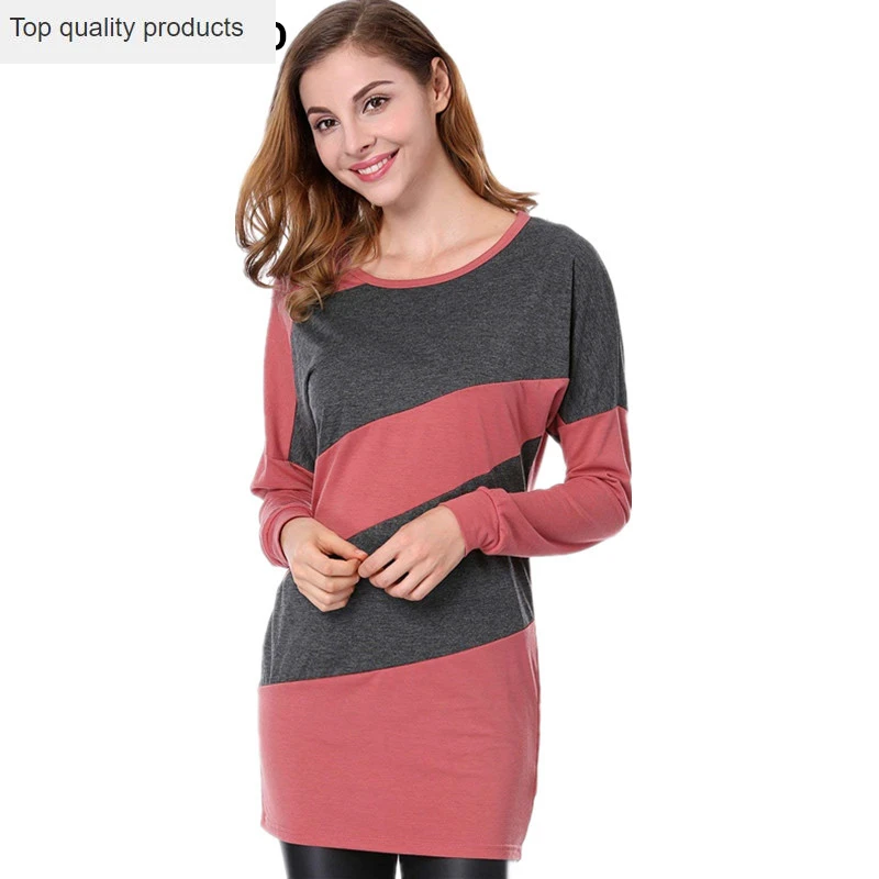 2020 Новое весеннее платье с длинным рукавом и круглым вырезом модное простое