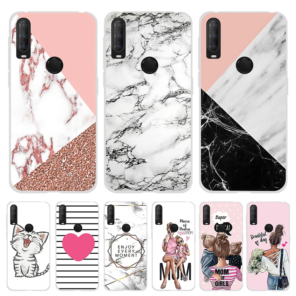

For Alcatel 1S 3L 2020 Case Soft TPU Silicone Flowers Funda For Alcatel 1 S 3 L 2020 Case 5028Y 5028D 5029Y 5029 5029D Cover