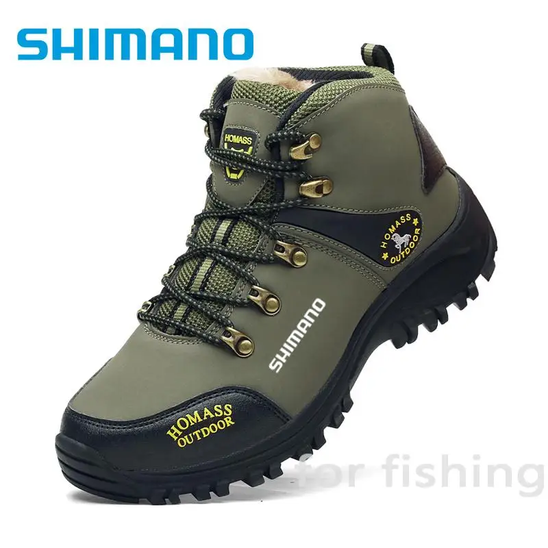 

Daiwa Fishing Shoes Outdoor Male Hiking Shoes Breathable Sport Shoes Plus Velvet Waterproof Sneakers Fishing Trekking Climbing