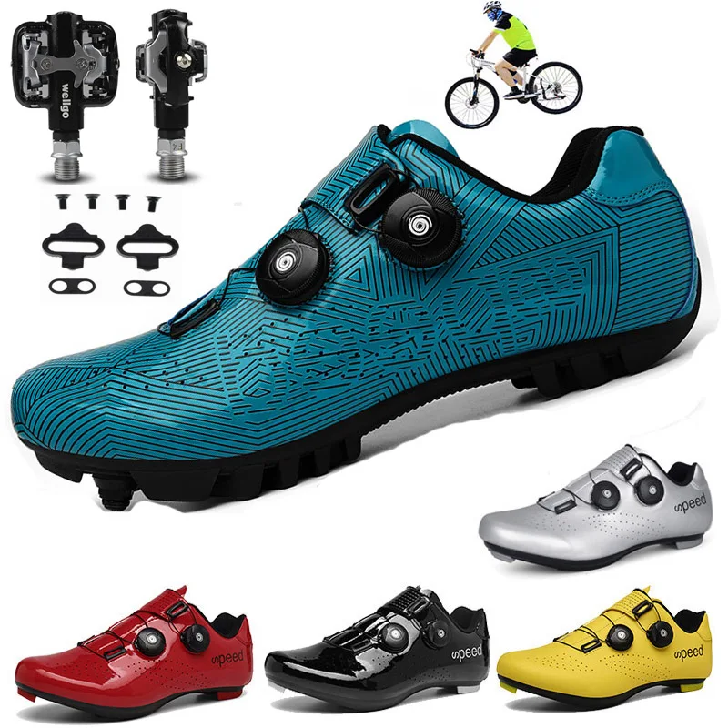 

Mtb Road Bike Cycling Shoes Outdoor Riding Night Vision Non-slip Shock Absorption 5D Colorful Bicycle Mtb Road Lock Bicicleta