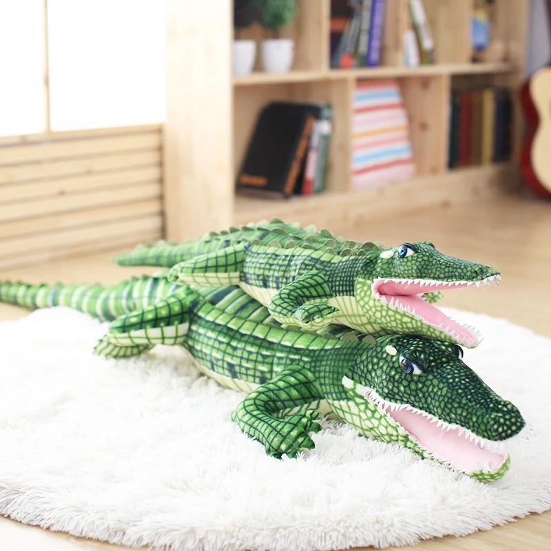 

105/165cm Stuffed Animal Real Life Alligator Simulation Crocodile Kawaii Ceative Pillow for Children Xmas Doll Toy Kids Gift