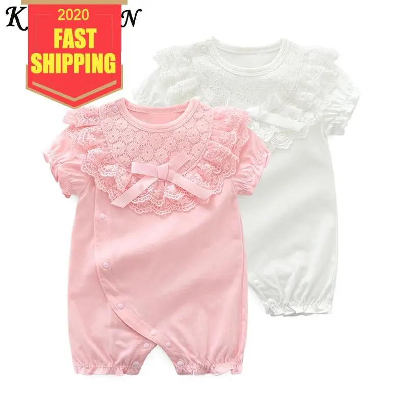 Keelorn/Детский костюм для новорожденных Модный кружевной комбинезон с цветочным