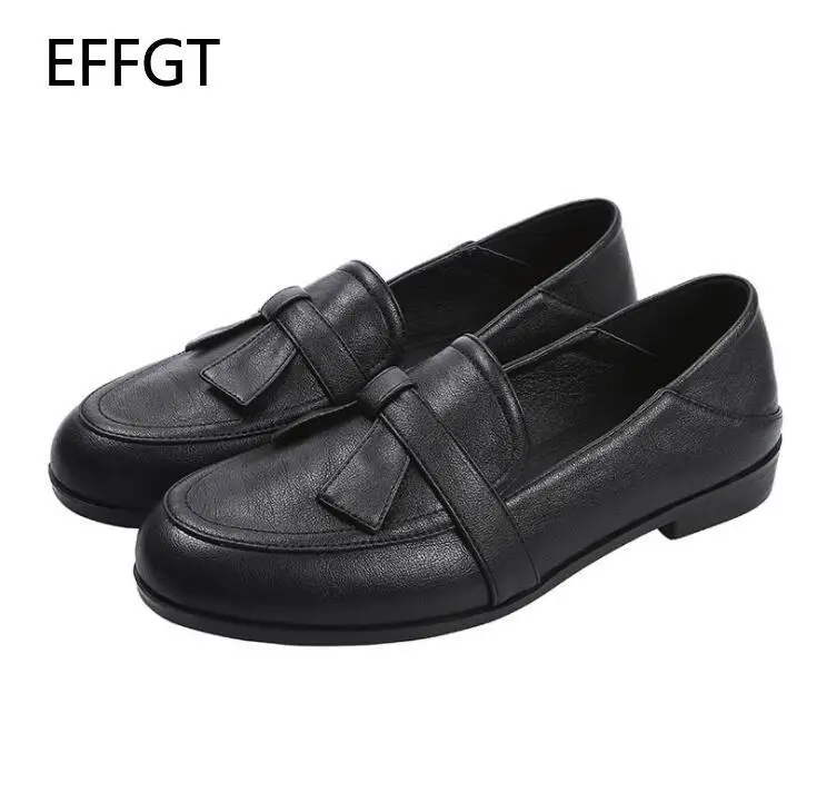 

2021 Autumn New Casual Outdoor Women Flat Shoes Slip On High Quality Loafers Women Fashion Buckle British Flat Shoes size 34-43