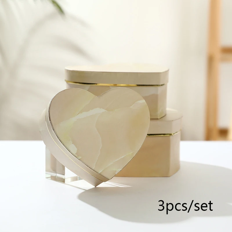 B Beige 3 Pcs 1 шт. 3 шт./компл. цветочный головной убор Коробки Подарочная коробка конфет упаковка подарочная коробка маленькая Коробки для подарков на Рождество цветы подарки жизни ваза - Цвет: B Beige 3 Pcs