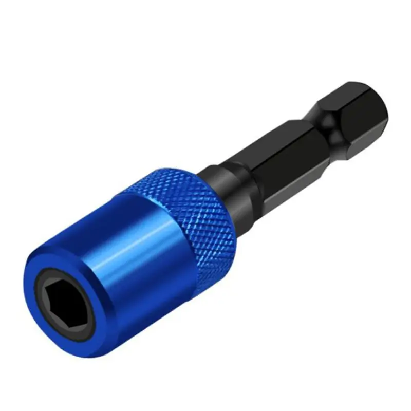 

69HF 1/4 inch Hex Shank Quick Release Electric Screwdriver Magnetic Extension Rod Bit Holder 60mm 4 Colors
