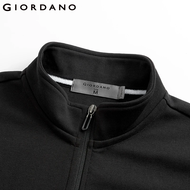 Giordano мужская куртка интерлок стоячий воротник куртки длинный рукав молния