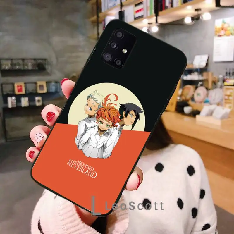 

Anime The Promised Neverland Coque Phone Case For Samsung galaxy S 7 8 9 10 20 edge A 6 10 20 30 50 51 70 note 10 plus