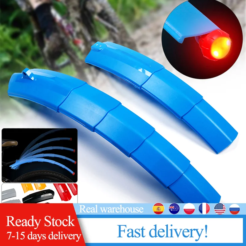 Telescopic Folding Bicycle Mudguard with Rear Mudguard for Mountain Bikes Mudguard for Road Bikes reduces body consumption