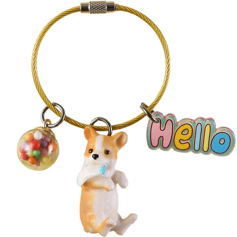 

Cute Cartoon Dog Family Car Keychains Fashion Celebrity Cute Gift Key Chains Key Chain Key Rings Bag Pendant