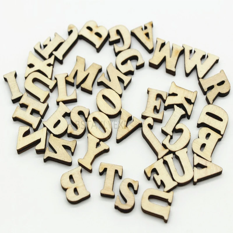 100 шт. деревянные буквы Английский алфавит домашнее декоративное искусство