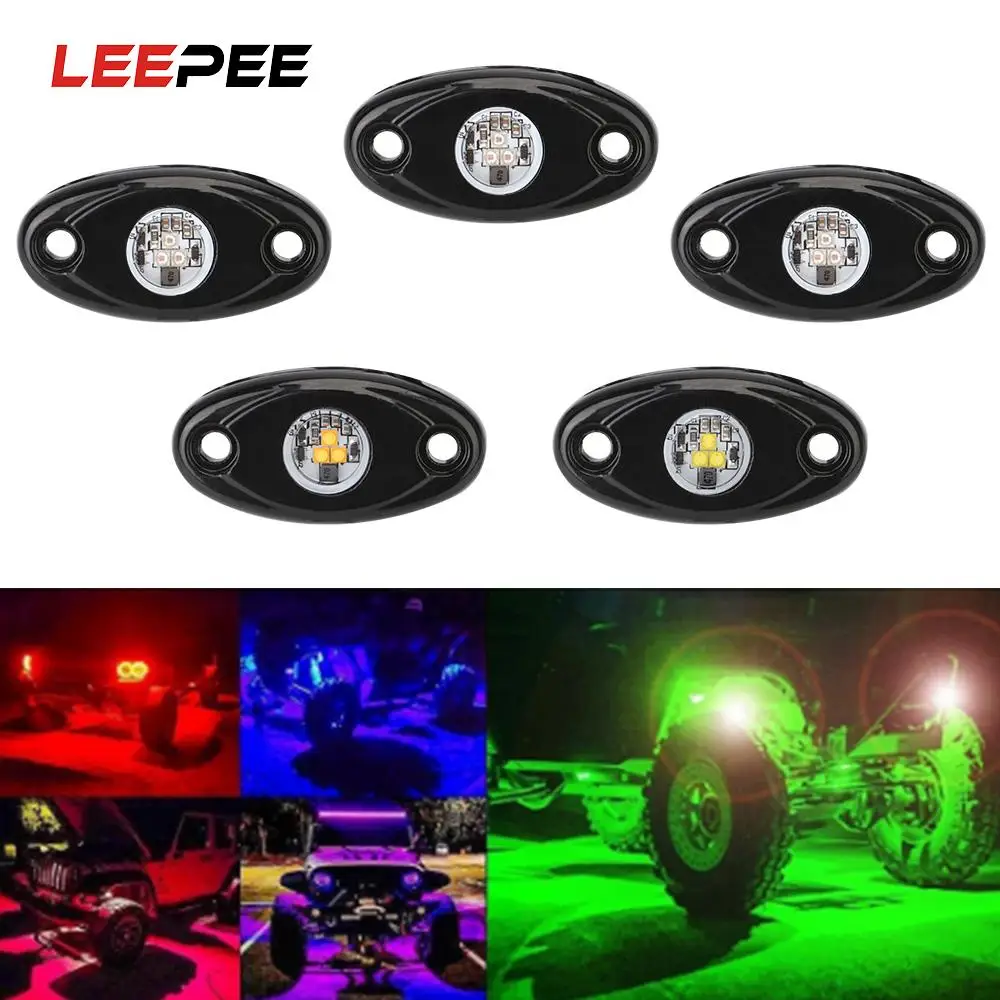 4 стручки светодиодные рок огни неоновые автомобильные грузовые лодки