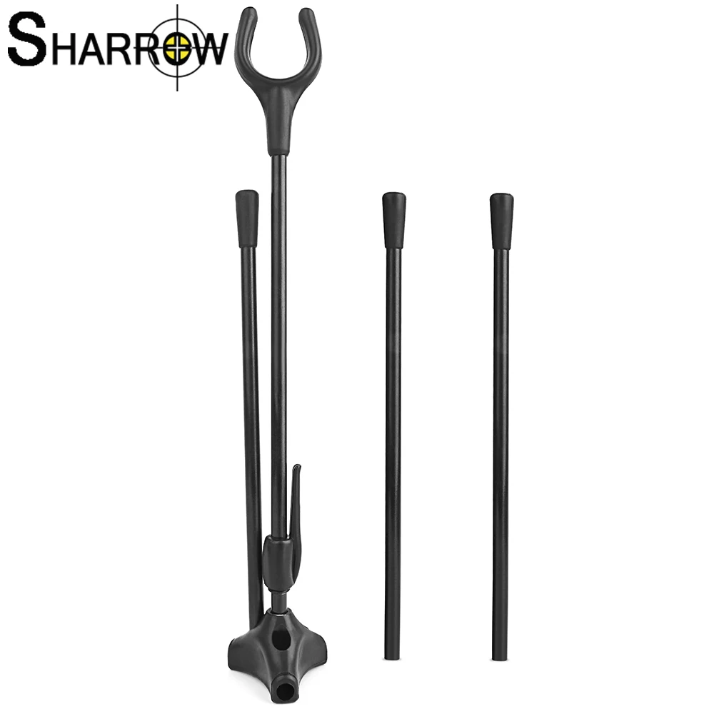

1pc Bow And Arrow Accessories Archery Recurve Bow Stand Hunting Bow Holder Rack for Hunting Outdoor Sports Accessories Black