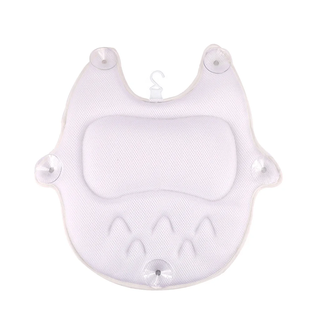 3D подушка в форме совы для ванны Нескользящая на присоске удобная головы шеи дома