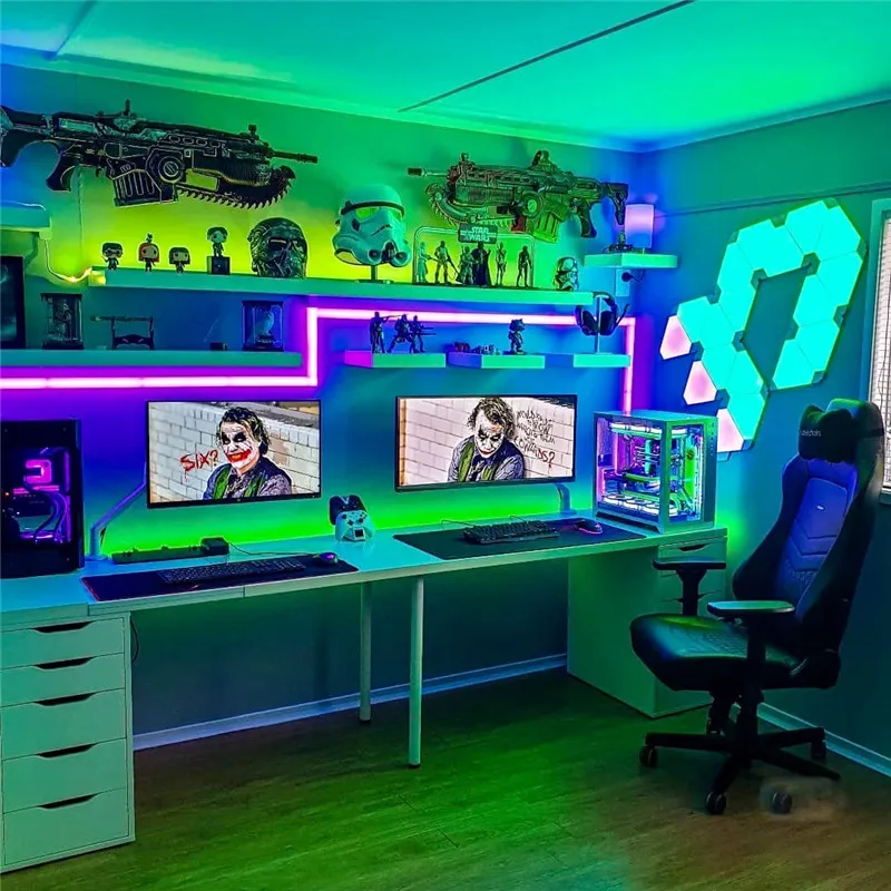 Цветная (RGB) Светодиодные ленты светильник USB 2835 SMD LED Гибкие светодиодные HD ТВ