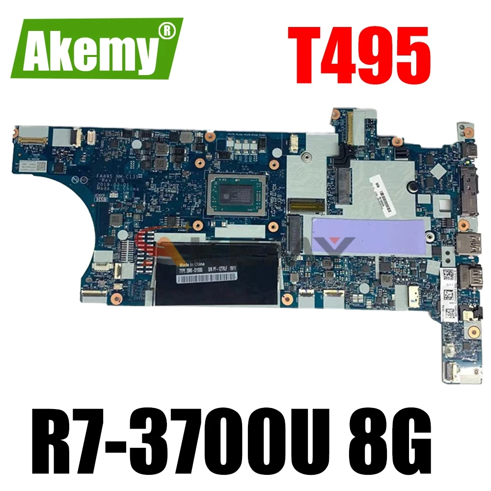 

FA495 NM-C131 For Lenovo Thinkpad T495 Laptop motherboard With CPU:R7-3700U RAM:8GB 100% fully Tested FRU：02DM040