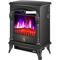 SF-1816 Household Visible Flame Warm Air Blower Independent Vertical European Style Electric Fireplace Heating Firebox 220V