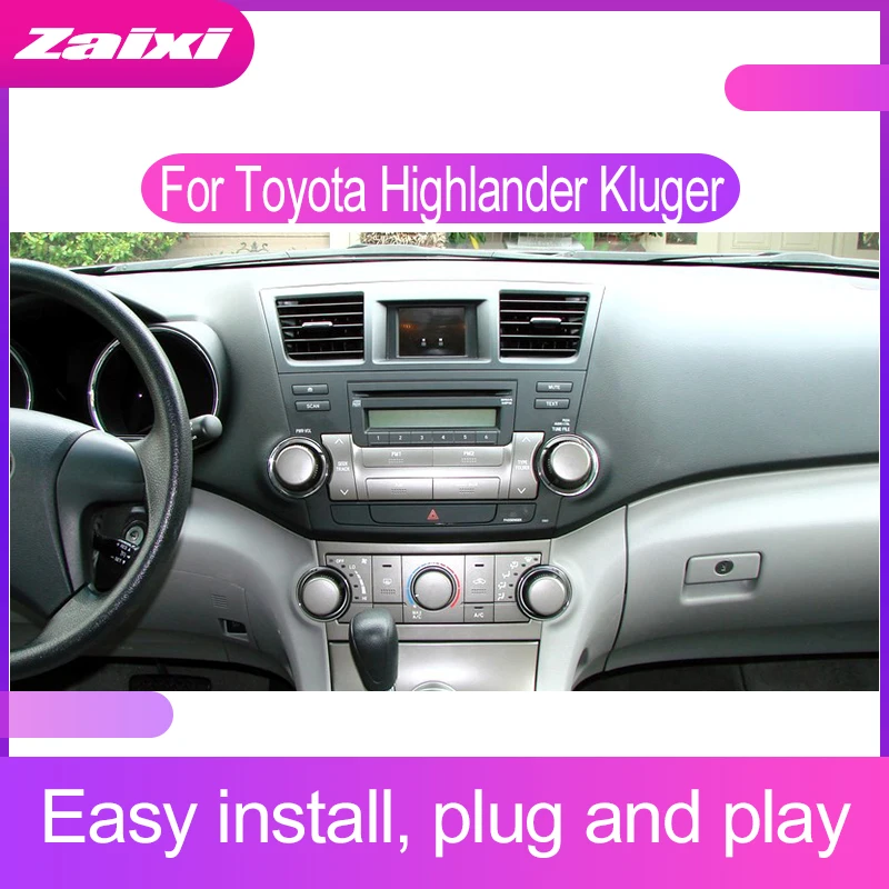 Автомагнитола для Toyota high Lander Kluger XU40 2007 2008 2009 2010 2011 2012 2013 сенсорный экран Android GPS navi
