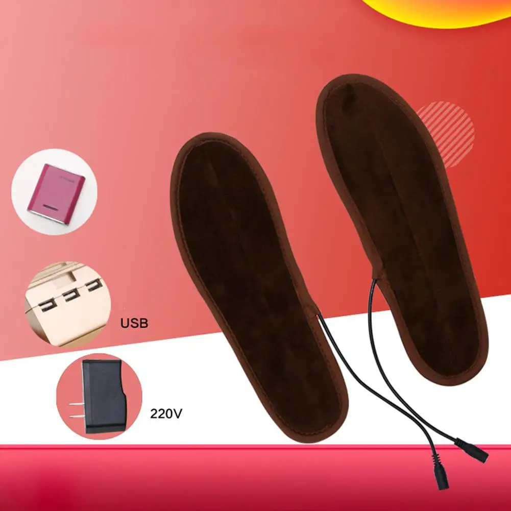Kuulee стелька USB Электрический нагрев ног теплая зарядка нагревание Моющаяся |