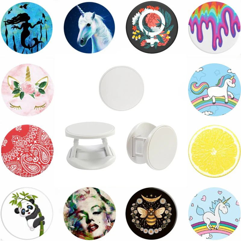 

Universal Kids Cartoon Hot Fold Phone Holder попсокет Pocket Socket Round Collapsible Expanding Stand Lazy Grip Finger Ring