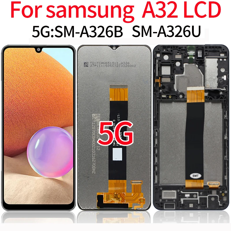 

Оригинальный дисплей для Samsung Galaxy A32 5G A326U, Замена ЖК-экрана для Samsung A32