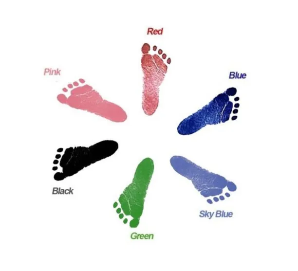 Набор с детскими следами для печати рук безопасные нетоксичные подушечки чернил