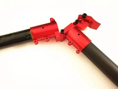 Углеродная трубка D25, D28, D30, D35, D40 мм, горизонтальные складные детали, кронштейн трубки, плоский складной CNC алюминиевый сплав