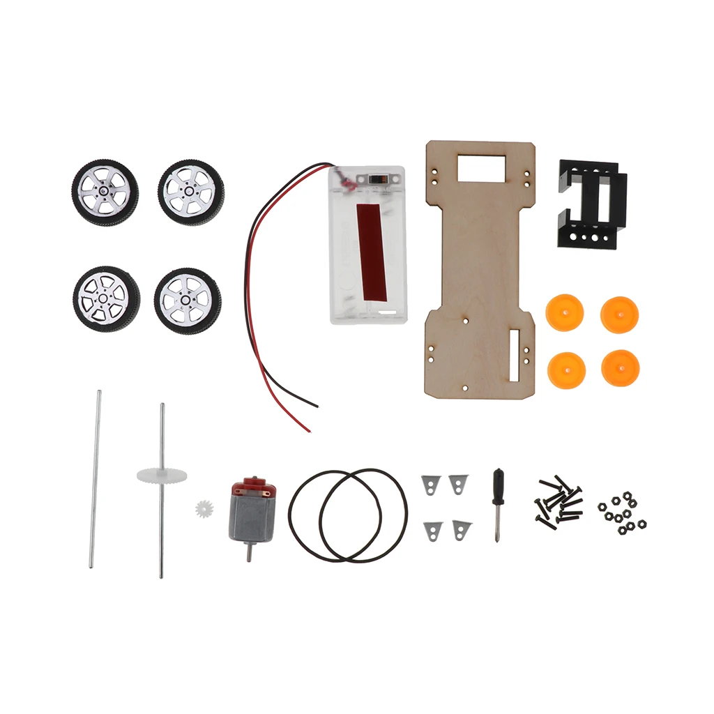 

Creative Science Model Building Kit - Four-wheel Drive Car DIY Kit for Kids Gift