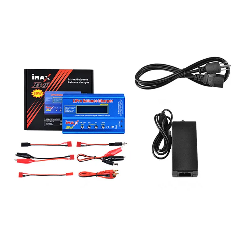 Battery Lipro Balance Charger iMAX B6 charger Digital 12v 6A Power Adapter Charging Cables | Электроника