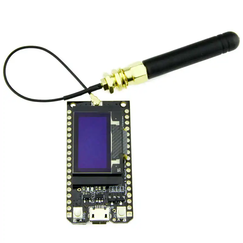 Модуль платы разработки Bluetooth Wi-Fi Lora32 Lora 868 МГц ESP32 Oled 0 96 дюйма синий дисплей с