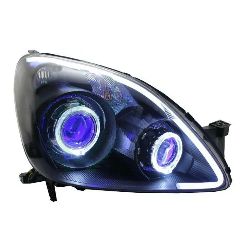 Автомобильные ксеноновые Halo линзы фар прожекторов DRLXenon сборка для Honda CR V 2002 2003
