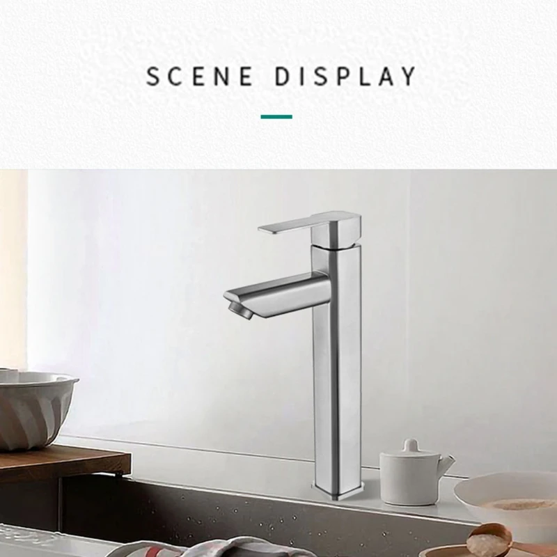 

Satin Nickel Cold / Hot Mixer Sink and Basin Faucet Bathroom Accessories