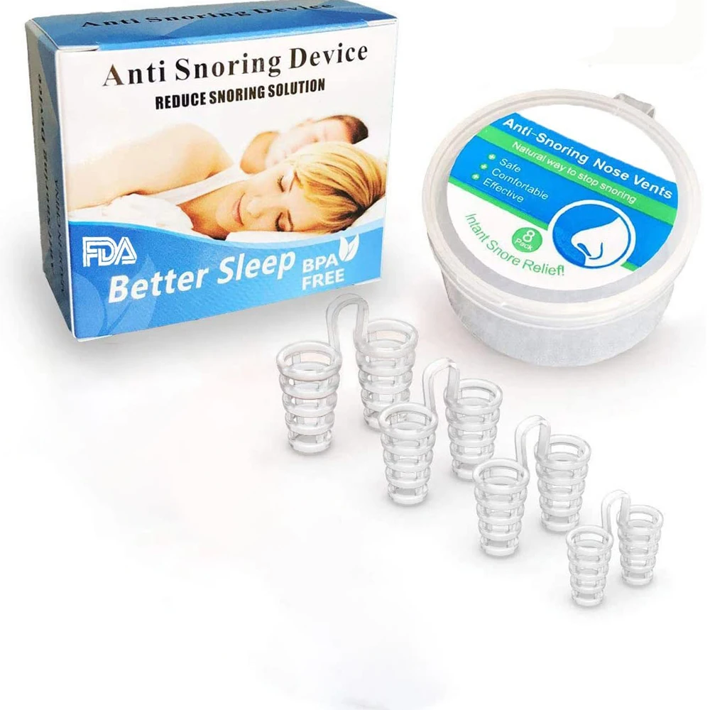 

4PCS Snoring Solution Anti Snoring Devices Snore Stopper Nose Vents Dilators Sleeping Aid Breathing Guard Sleep Health Tools