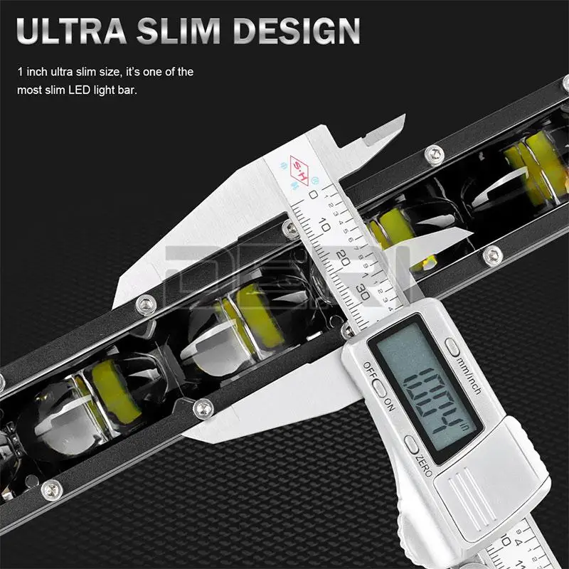 6D Светодиодная лента 7'' 13'' 20'' 26'' 32 дюйма Внедорожный узкий светодиодный автомобильный противотуманный фонарь для Нива Лада 4x4 SUV ATV 12V.