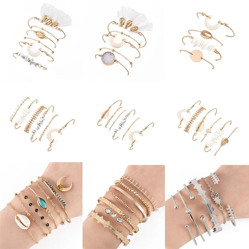 Богемский этнический Кристалл стрелы полумесяц ананас гравировка узор