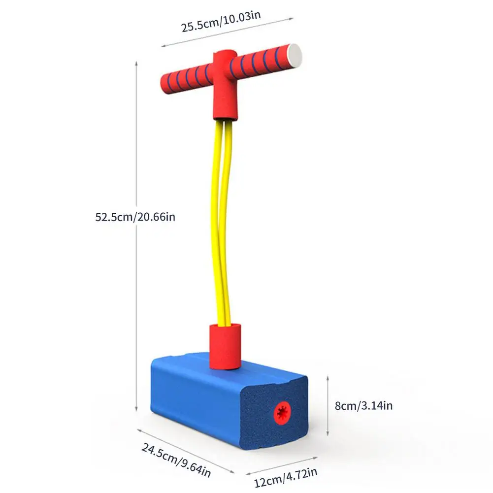 

Foam Pogo Stick Bungee Jumper For Kids Outdoor Toys Foam Bouncing Toy For Kids Age 3 And Up Squeaky Sounds Pogo Sticks