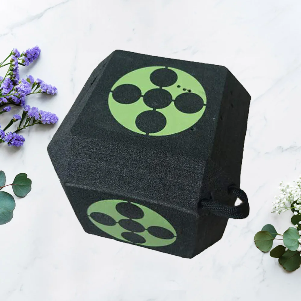 

1pc 18 Sides 3D Target Cube XPE Target with A Large Size Training Accessories (Black)