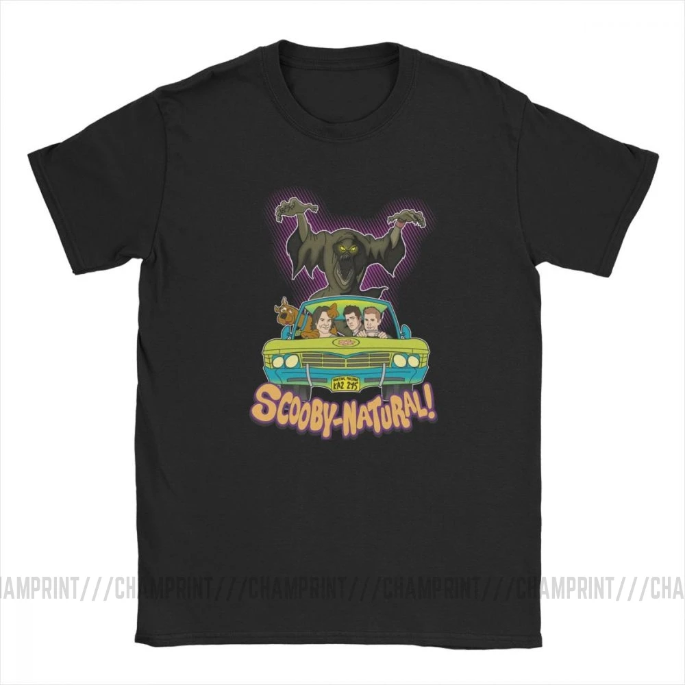 Сверхъестественная футболка Spn Brothers Man ScoobyNatural Baby V2, футболка, новинка, вырез лодочкой, одежда с короткими рукавами, хлопковые футболки