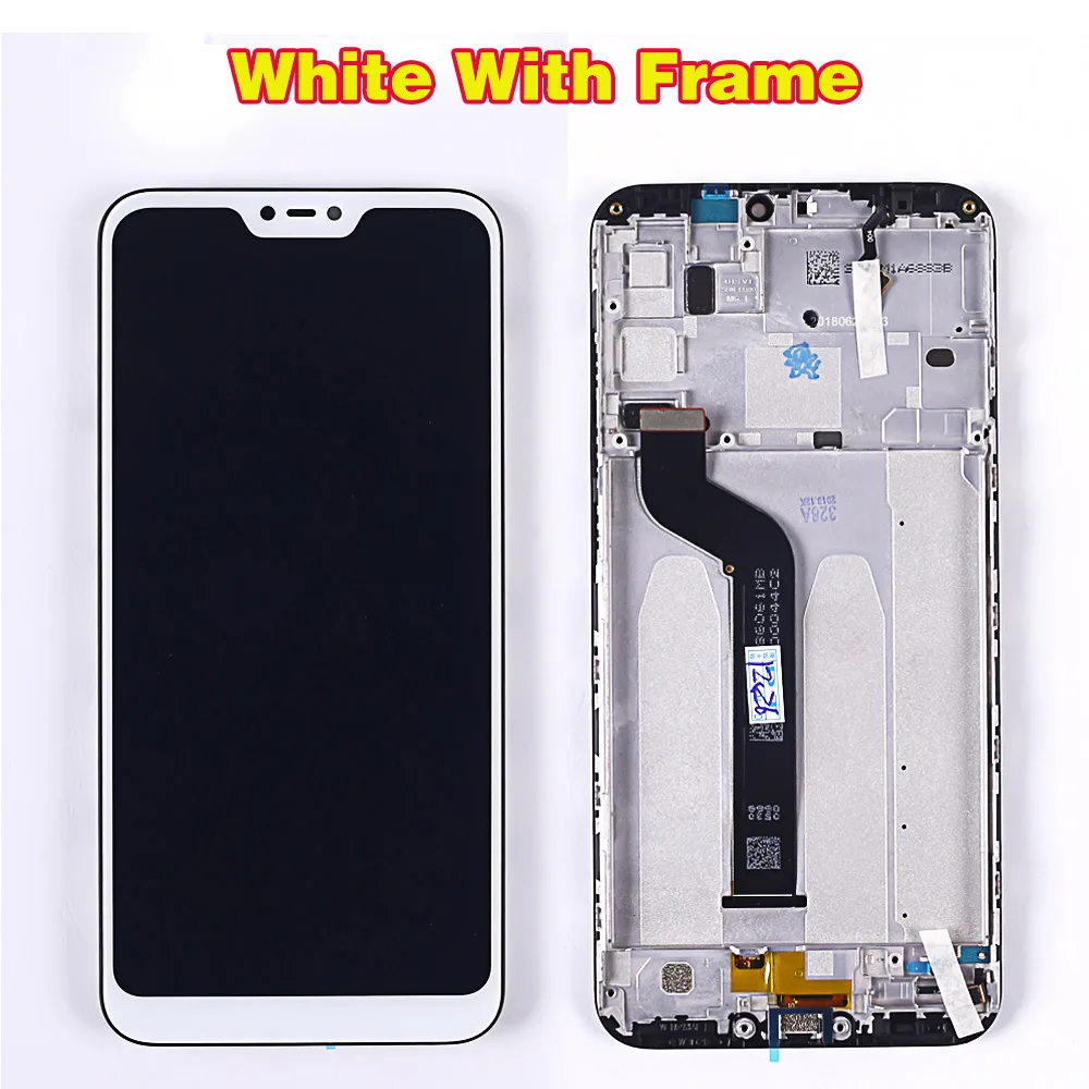White with Frame По сделке команда 5,84 дюймов ЖК-дисплей для Xiaomi mi A2 Lite кодирующий преобразователь сенсорного экрана в сборе для Xiao mi Red mi 6 Pro рамка 10 мультитач - Цвет: White with Frame