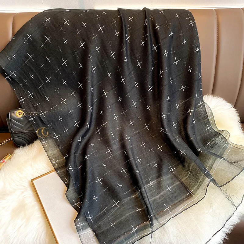 brand 2020 hot hijab adult pashmina solid winter silk scarves for women autumn and winter bandana poncho shawl foulard femme free global shipping