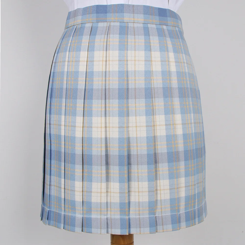 [Icecream] летние плиссированные юбки с высокой талией для девочек клетчатые женская