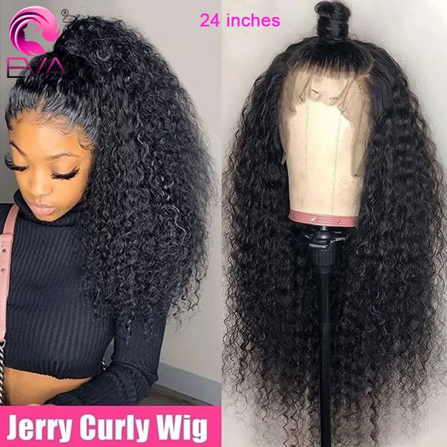 Eva предварительно выщипанные полные кружевные человеческие волосы парики с