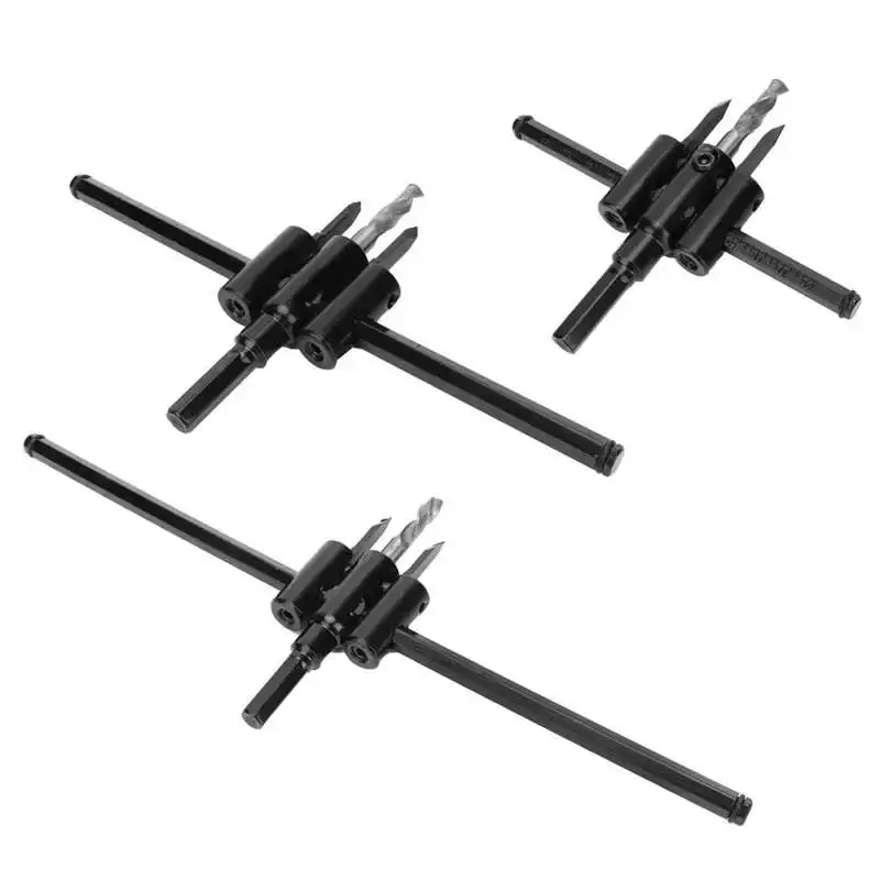 

Круглый резак для отверстий, конструкция с двумя лезвиями, сверло для пилы, круглый резак, длительный срок службы, удобство для промышленных...