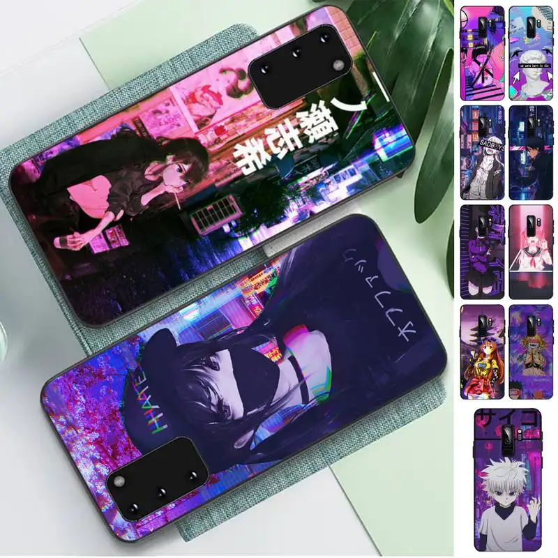 

Vaporwave Glitch Anime Phone Case for Samsung S10 21 20 9 8 plus lite S20 UlTRA 7edge