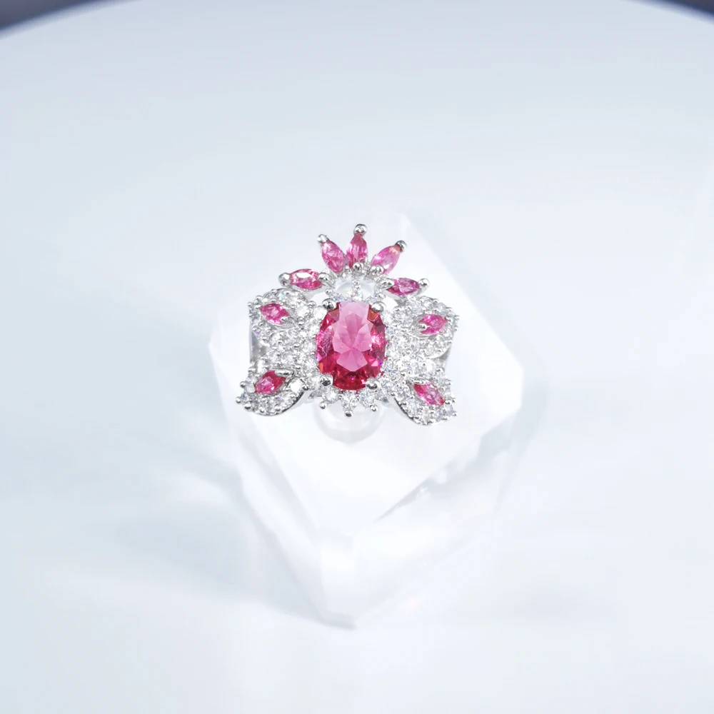 Новинка модное ретро красное циркониевое ожерелье серьги браслет кольцо для