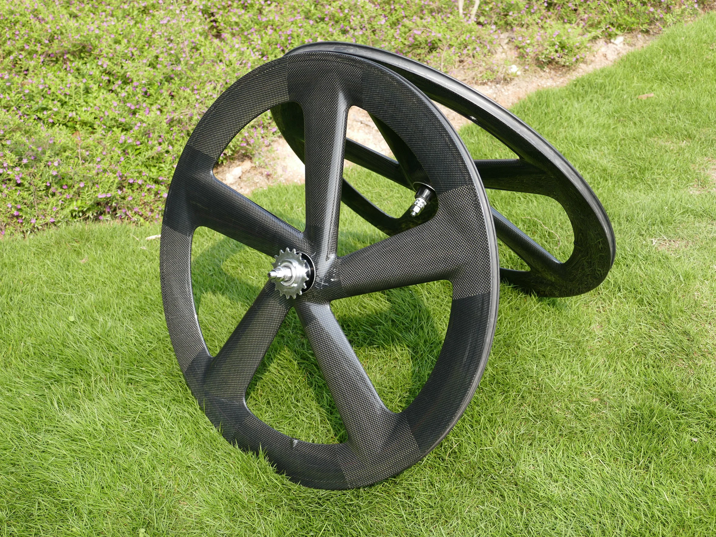 _-CW56 совершенно новый полный углеродный Трековый велосипед с пятью спицами