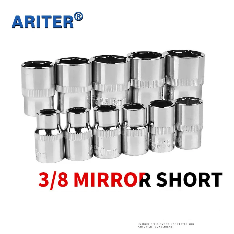 Набор головок шестигранных для гаечного ключа, 6-24 мм, 3/8 дюйма Набор головок шестигранных для гаечного ключа, 6-24 мм, 3/8 дюйма