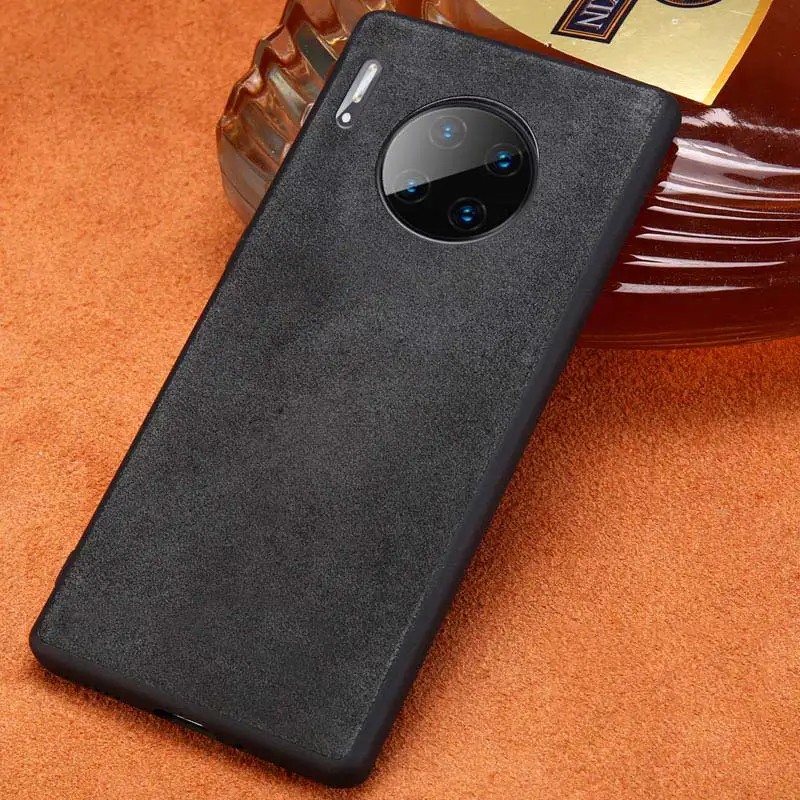 

Genuine Cow Suede Leather phone case for Huawei Mate 30 20 P20 P30 Lite Pro Y9 Y7 Y6 2019 Cover Honor 20 Pro 10 9X 20i V20 8X